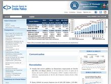 Tablet Screenshot of creditopublico.gov.do